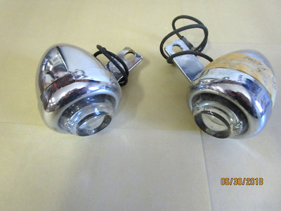 HARLEY Panhead NOS Direction Signal Lamp Set 68557-50, 68558-50 | eBay