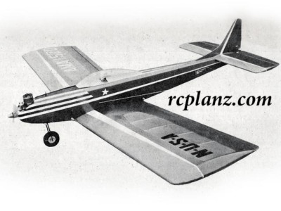 R/C AIRPLANE PLANS & PATTERNS: Viscount 60'' Wingspan - RC Stunt Model