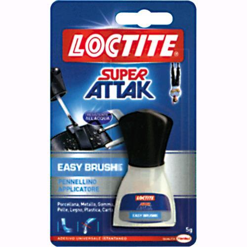 Adesivo Superattak universale mod. Easy Brush 5 Gr Loctite con pennello conf. 12