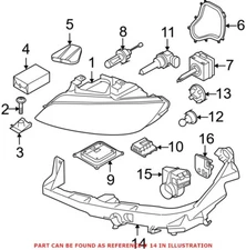 For BMW Genuine E92 Headlight Support Frame Headlight Arm Passenger Right Side