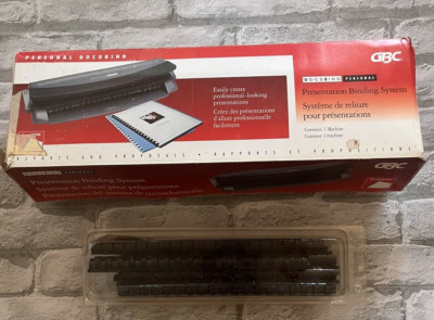 GBC Docubind Personal Presentation Binding System Machine CombBIND #7704100