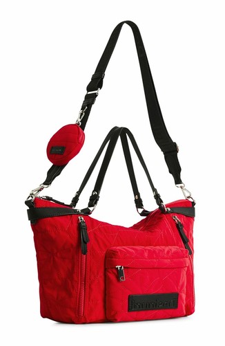 Bolso de mano Desigual Bols Prisma Libia rosa fucsia - Imagen 2 de 3