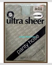 ultra sheer panty hose pantyhose stocking One size light BLUE fit 100-160 lb 