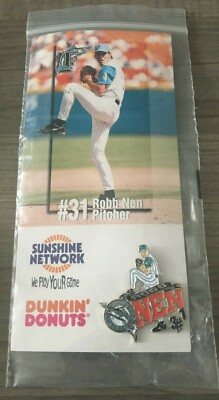  MLB Florida Marlins 1996 Robb Nen Give Away Pin LE New In Original Package F/S