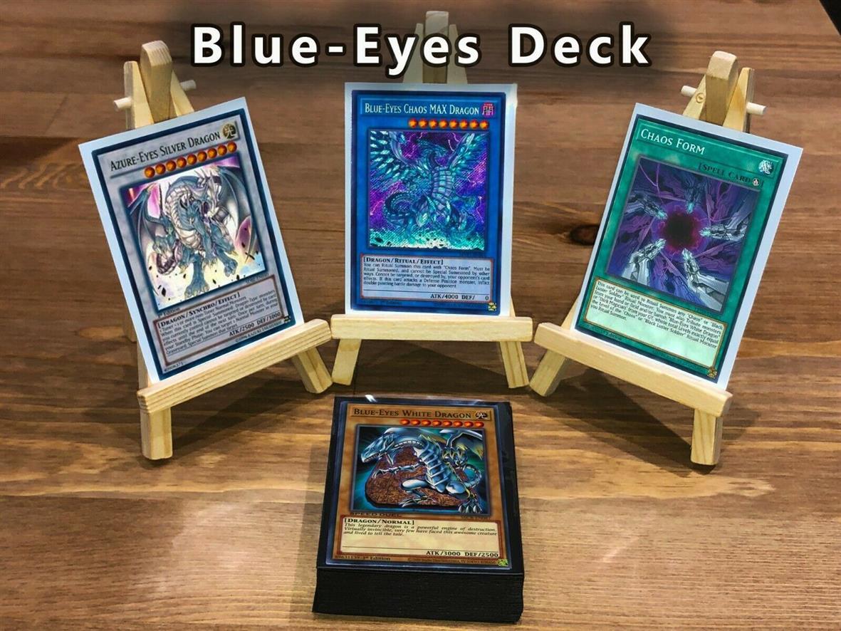 YuGiOH Blue Eyes Chaos Max Dragon Deck 40 Cards Shrine Form Impcant + Bonus Gift YuGiOH Blue Eyes Chaos Max Dragon Deck 40 Cards Shrine Form Impcant + Bonus Gift