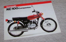 KAWASAKI KC100 Companion KC100-C2 MOTORCYCLE SALES LEAFLET  P/N 99943-1249 ALL-E