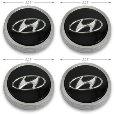 Center Caps Hyundai Elantra Sonata Wheel OEM 52960-L1200 70985 Black ...