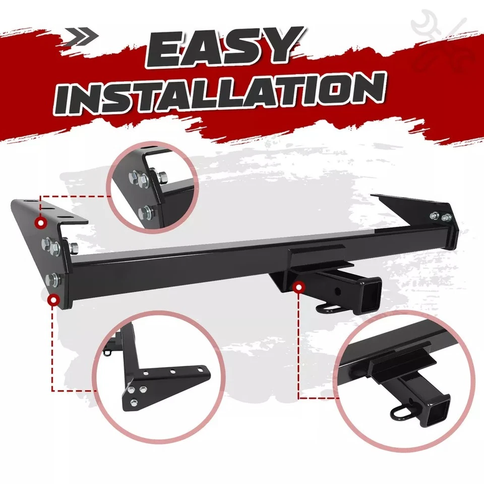 Class 3 Trailer Hitch 2-Inch Receiver For Suzuki Equator 2009-2012 Black - Image 2 of 4