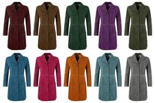 Women's Elegant Trench Coat Classic Real Suede Leather Knee-Length Slim Fit Coat