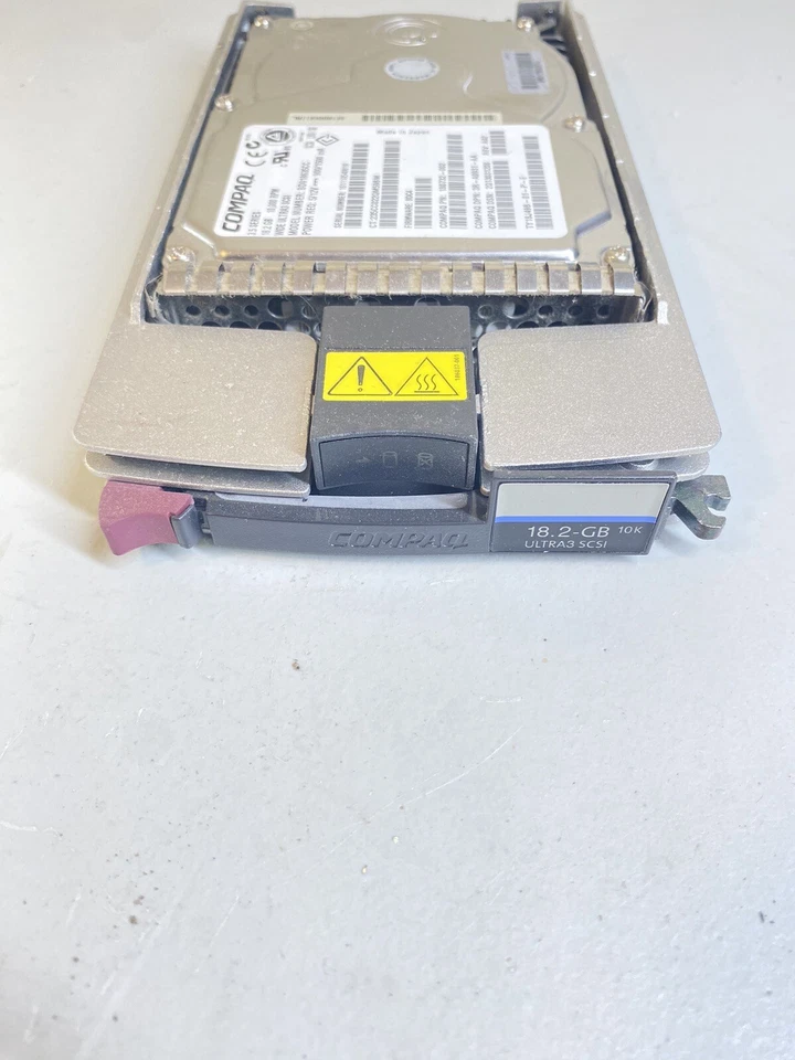 Compaq 18.2GB 3.5 Series 10K BD018635CC Wide Ultra3 SCSI Hard Drive 180732-002 - Image 3 of 3