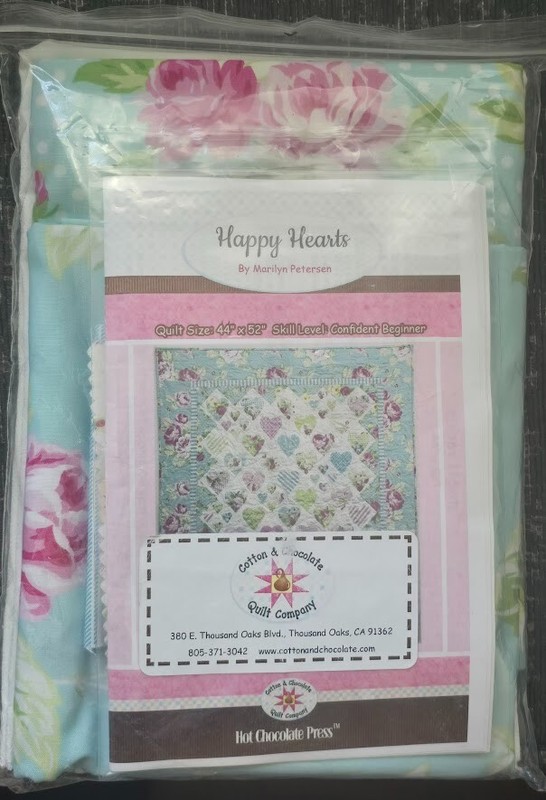 Hot Chocolate Press Happy Hearts by Marilyn Peterson 44" x 52" Quilt Kit *NEW*
