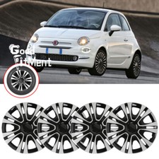 For Fiat 500 2010-2023 Set of 4 15" Tire Hub Caps Wheel Cover R15 Rim Snap-On AU