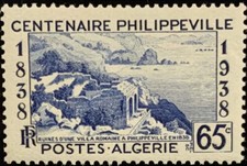 Argelia #YT143 MH 1938 Ruinas Romanas Philippeville Russicada Stora Golfo [118]