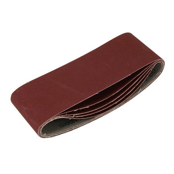 Pack of 5 Sanding Belts for Belt Sanders 75 x 457 mm Resin Bonded eBay