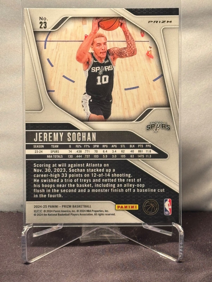 2024-25 Panini Prizm - JEREMY SOCHAN - GREEN PRIZM #23 | eBay