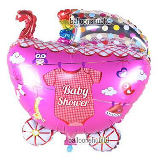 Large Baby Shower Balloons Boy or Girl Foil Gender reveal Party