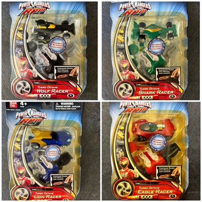 Power Rangers RPM - Turbo Octane Zord Racers - Wolf, Shark, Lion