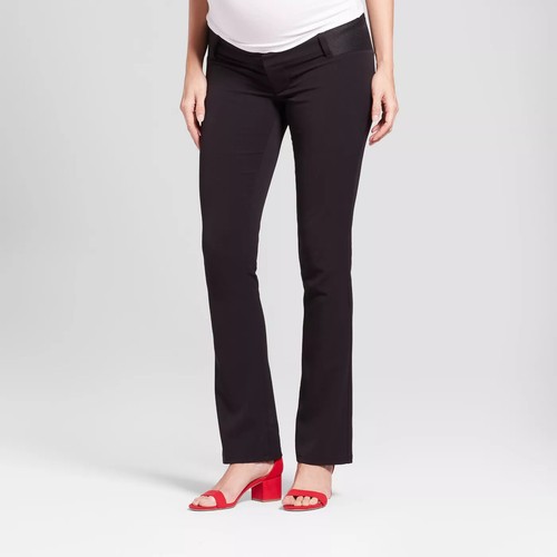 Mid-Rise Inset Panel Bootcut Maternity 
