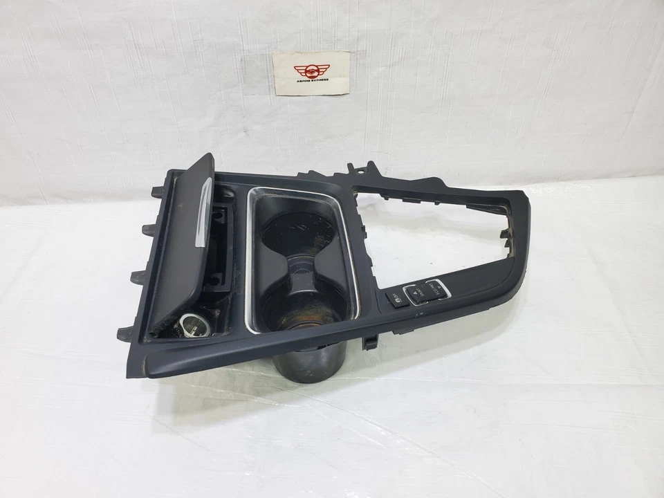 BMW 335i xDrive 2012-2018 consola central portavasos almacenamiento moldura OEM negro Foto 4 de 4