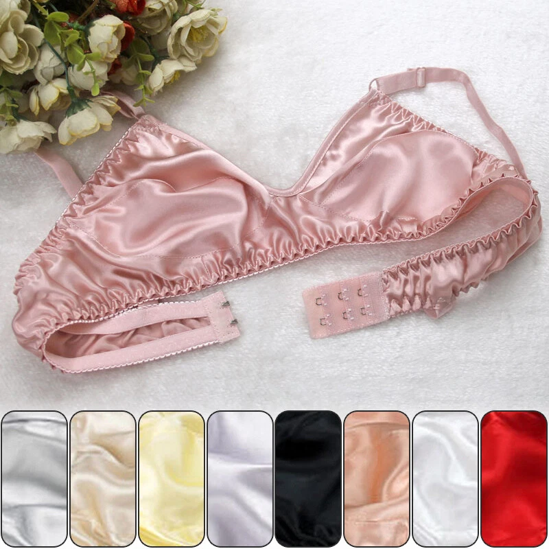 Real Silk Bra Double-sided Satin Underwear Health Comfortable Relax