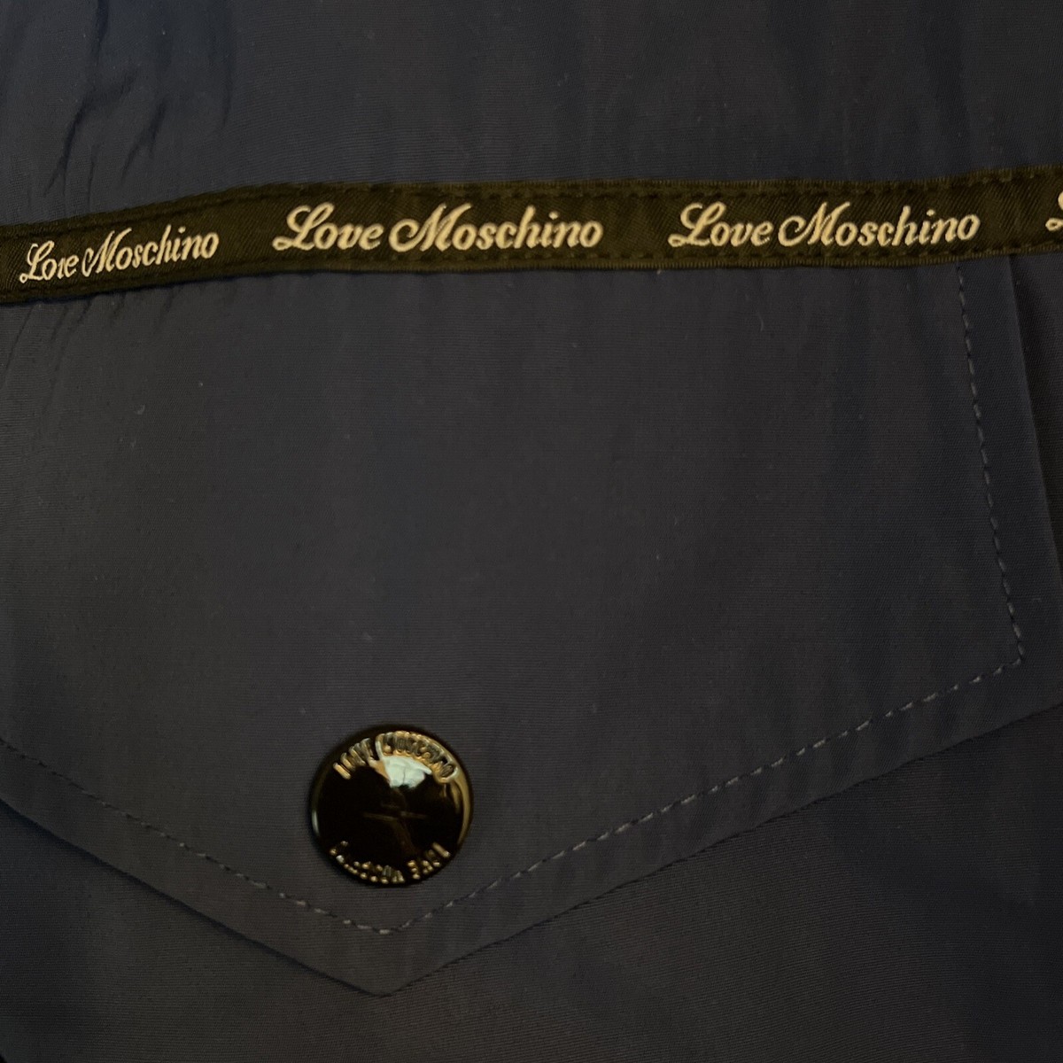 MOSCHINO LOVE CASUAL RAIN JACKET Size 38 | eBay