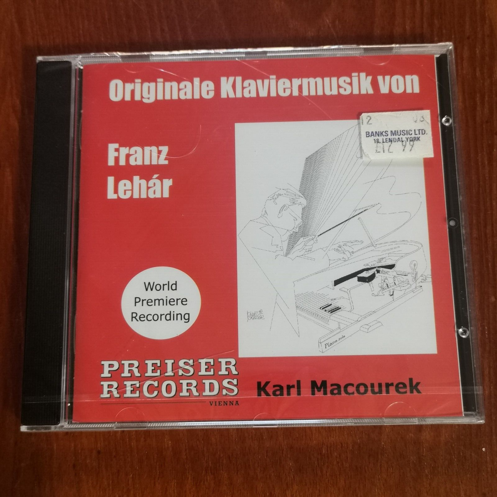 Originale Klaviermusik von Franz Lehár by Karl Macourek (CD, 2009) NEW & SEALED