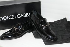 Dolce & Gobana Slip-On Black Patent Leather Dress Shoes Size US 7/EU 39.5 Ret.& 