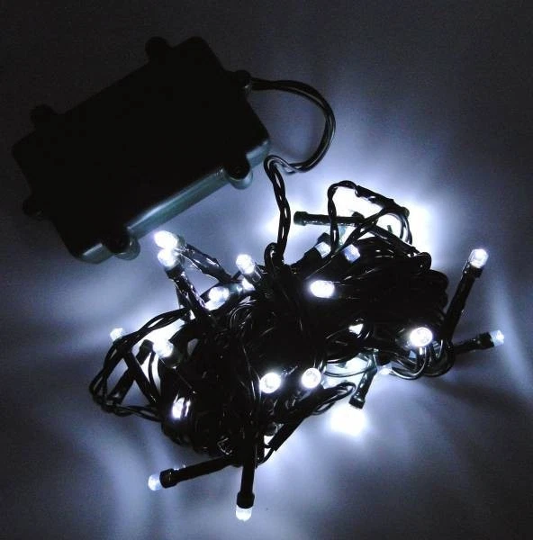 LED Lichterkette Batterie mit Timer outdoor außen innen kaltweiß warmweiß 24-192 - Bild 2 von 2