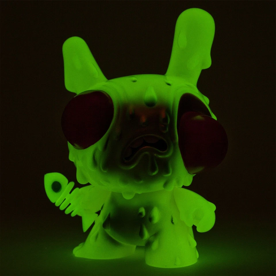 Kidrobot 8" Meltdown Dunny Yellow Vinyl Art Toy Chris Ryniak T12YLO33 MINT NEW - Image 2 of 3