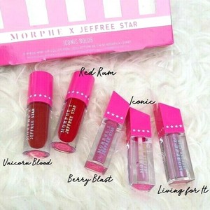 morphe x jeffree star iconic bolds lip collection