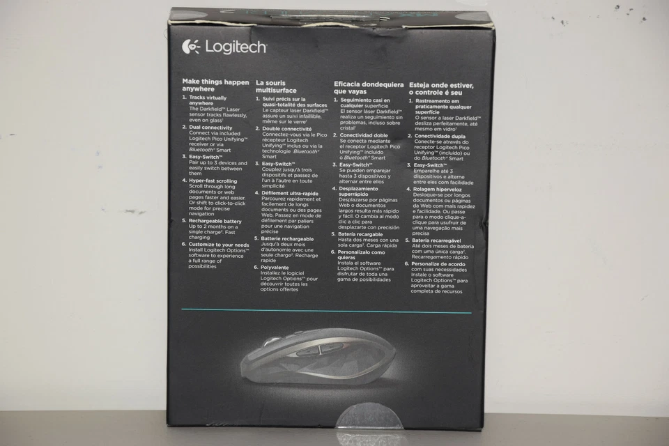 Logitech MX Anywhere 2 Bluetooth Wireless USB Rechargeable Mouse 3 De 910-004373 - Image 2 of 4