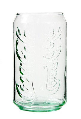 coca cola can shaped glass