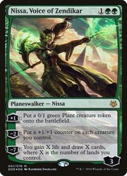 Nissa, Voice of Zendikar 001/076 Duel Decks: Nissa vs. Ob Nixilis Foil