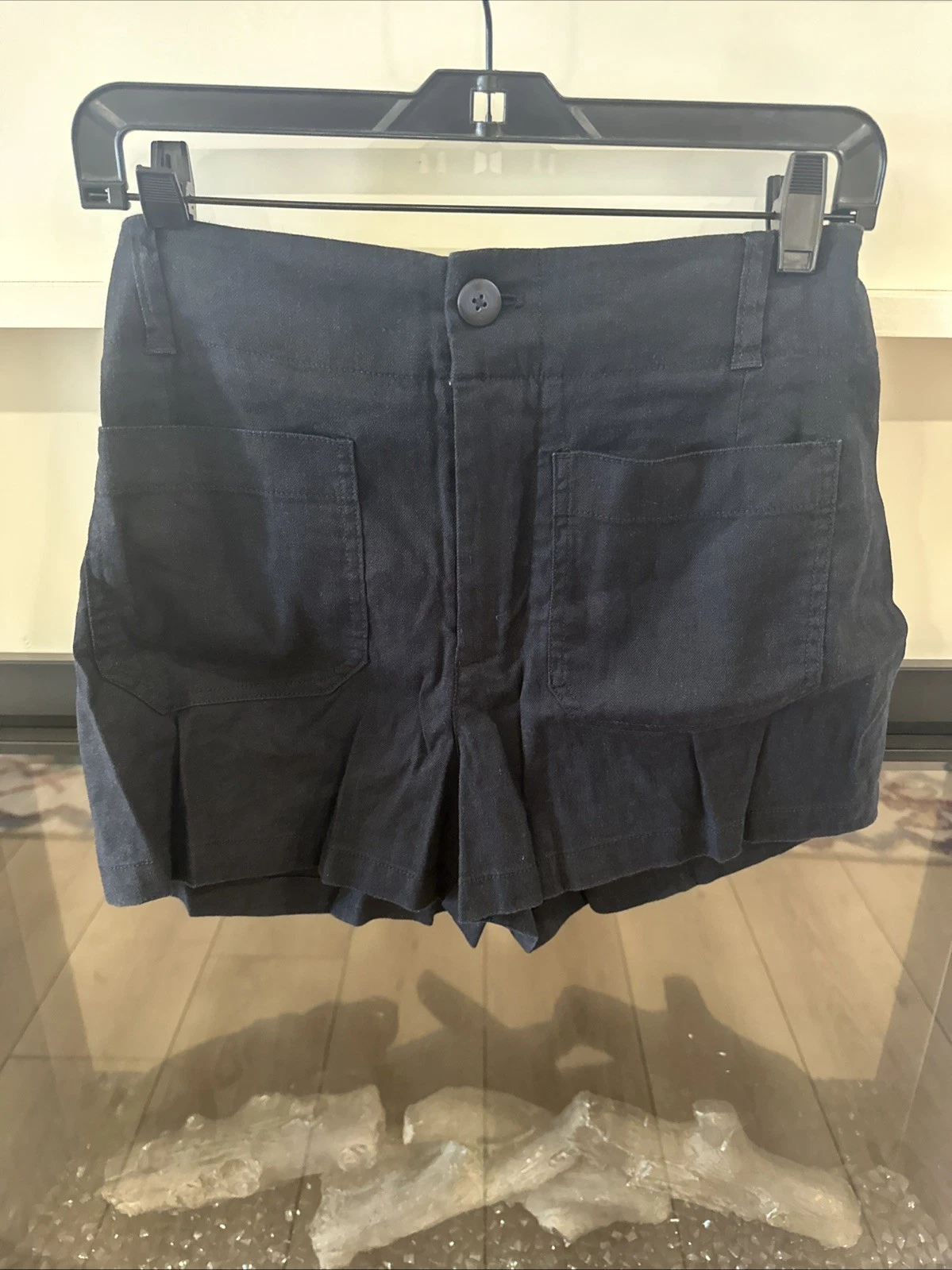 Maeve The Colette Navy Pleated Short. Size 29. NWT. MSRP $80
