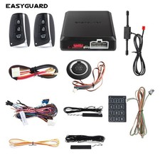 Easyguard PKE car alarm kit remote engine starter push button start auto lock