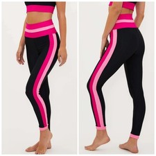 Beach Riot Amour Melinda Leggings XL Black Pink Colorblock High Rise Athletic