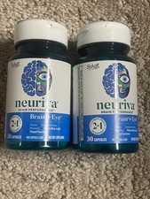 2 New Schiff Neuriva Brain  Eye - 30 Capsules x 2 Each Box Exp. 3/2027 X60