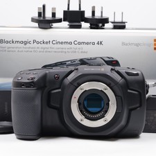 Blackmagic Pocket Cinema Camera 4k BMPCC 4K M4/3 Mount  Near Mint  6037I