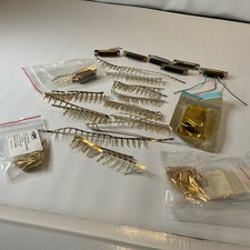 Large D-Sub Connector  Gold Crimp Pin Lot DB9 DB25 DB37 Machined Contacts