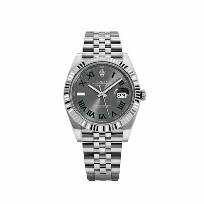 Rolex Datejust 41 126334 'Wimbledon' Stainless Steel Slate Dial Jubilee (2025)