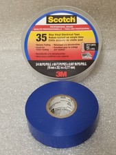 SCOTCH cat:10836 3M Scotch 35 Premium Vinyl Electrical Tape BLUE Made in USA