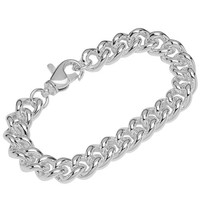 Armband 925 Sterling Silber 23Cm Panzerkette Rund Herren Designer Armbandkette