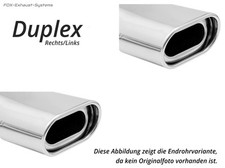  Duplex Sportauspuff Ford Mondeo MK3 BWY Tunier Bj.00-07 135x80mm flachoval