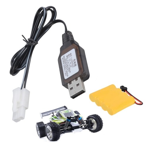 USB Charger Cable For 8.4V Remote Car NiMH NiCD Battery L6.2 2P Connectors - Zdjęcie 4 z 11