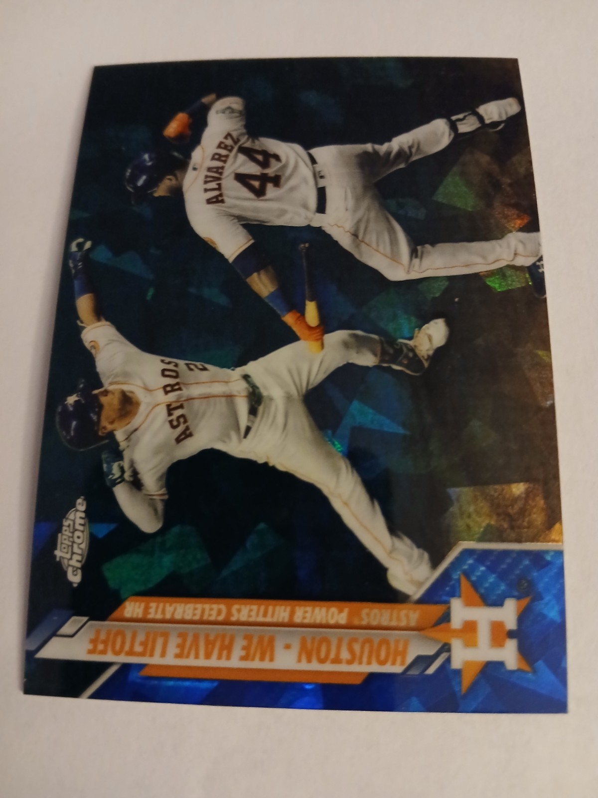 2020 Topps Chrome Update Sapphire #U7 Alex Bregman Yordan Alvarez Houston Astros