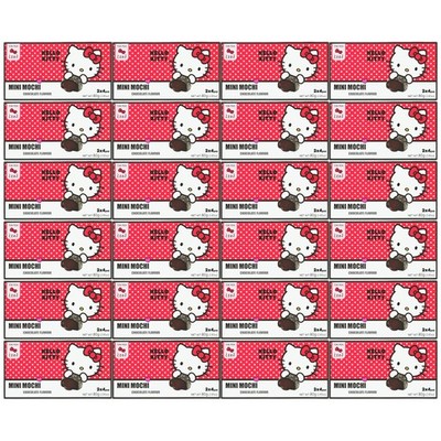 MHD 31.05.26 Tokimeki Hello Kitty Mini Mochi Chocolate Klebreis Kuchen 24x80g