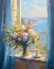 Flowers Paint by Numbers Kit for Adults,Flowers Paint by Number Kits for Beginne