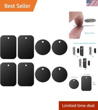Universal Metal Plate 8-Pack for Magnetic Phone Mounts - Adhesive Waterproof