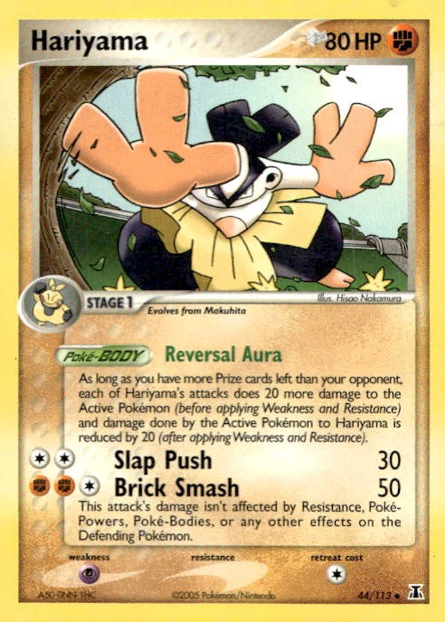 Hariyama 44/113 Uncommon Delta Species Pokemon Lightly Played