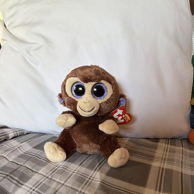 Ty Beanie Boos Monkey Plush Toy with Big Eyes for Ages 3 and Up, 3-11 Years